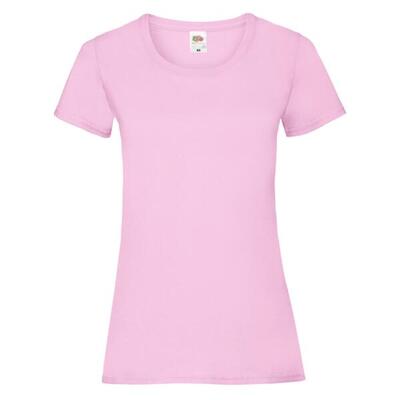 Fruit of the loom valueweight dames t-shirt roze claro s