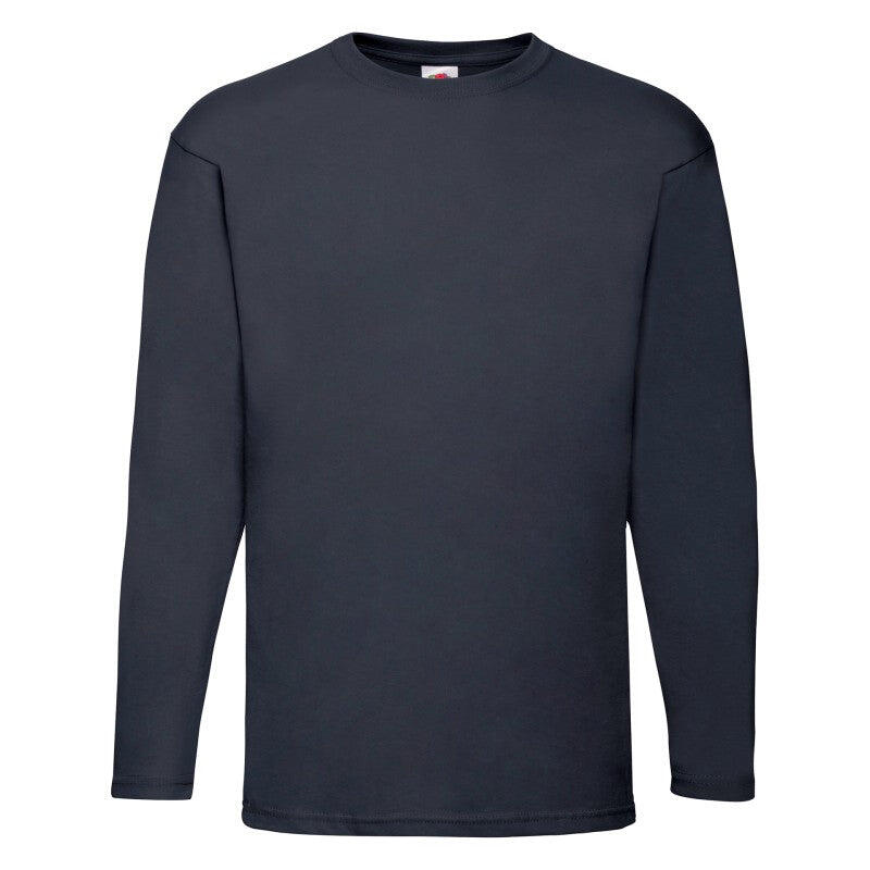Fruit Of The Loom Valueweight Langarm-T-Shirt grau, S 5/7