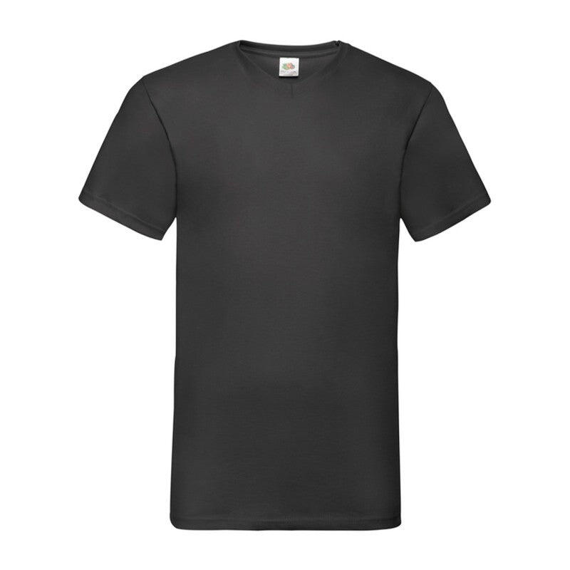 Camiseta Fruit Of The Loom Valueweight V-neck T Adulto Azul 3/7