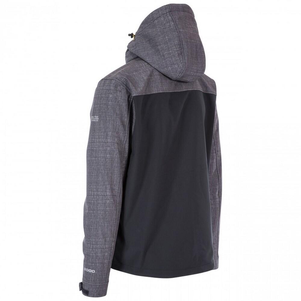 Chaqueta Softshell Abbott para Hombre Gris Oscuro Jaspeada 2/5