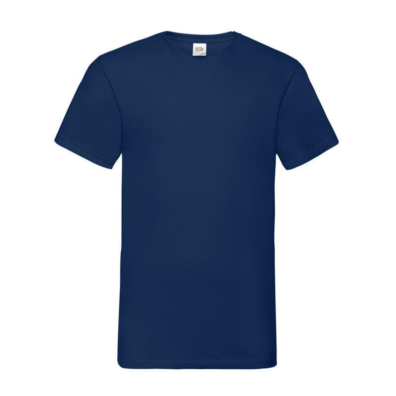 Camiseta Fruit Of The Loom Valueweight V-neck T Adulto Azul 7/7
