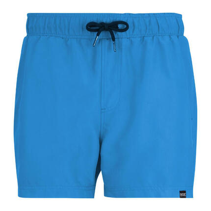 Short De Bain MAWSON Homme (Orange Vif / Bleu Marine)