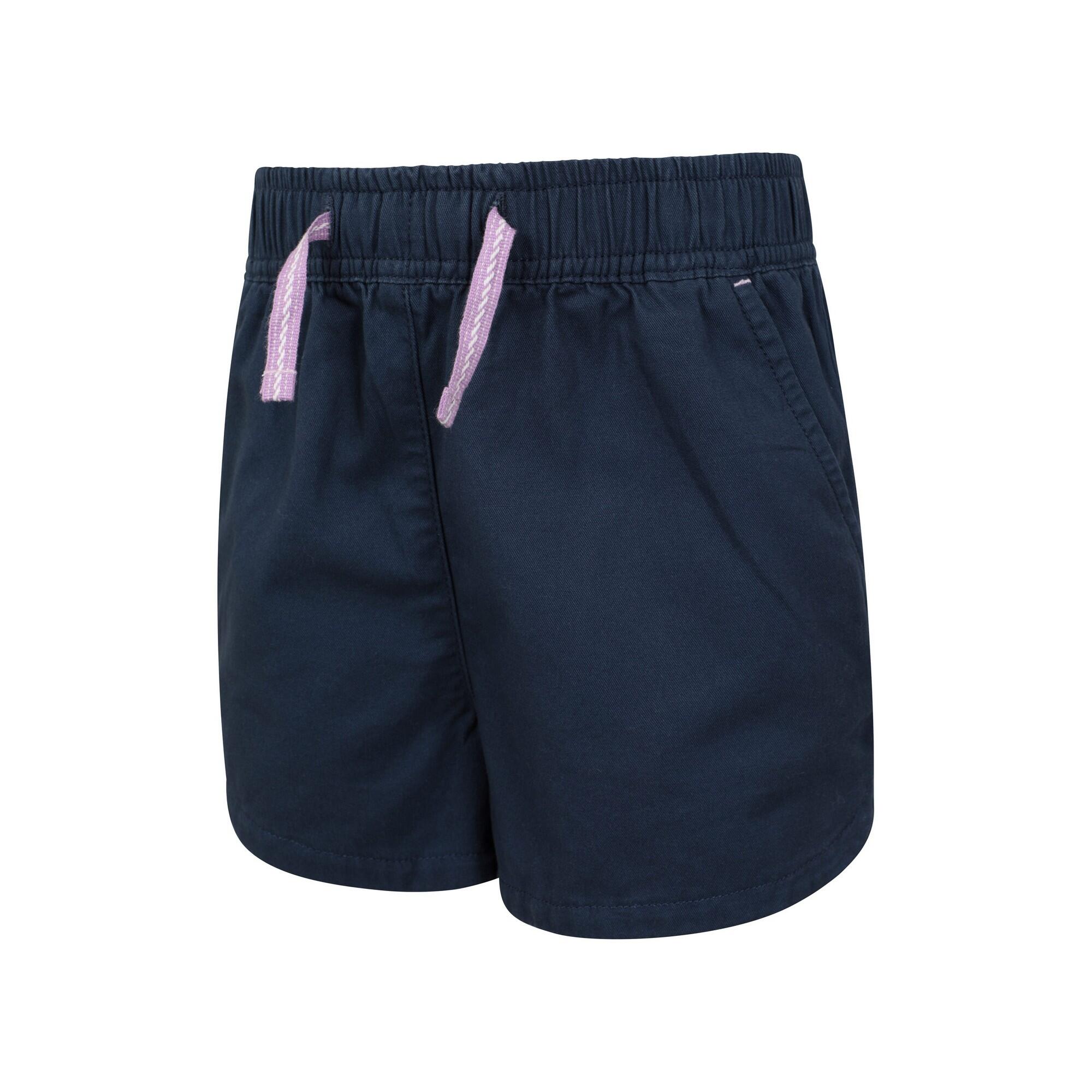 "Waterfall" Shorts für Mädchen Marineblau 3/4