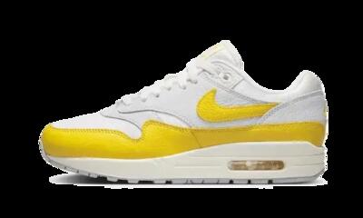 Schoenen - lifestyle - unisex - air max 1 - wit/bright yellow