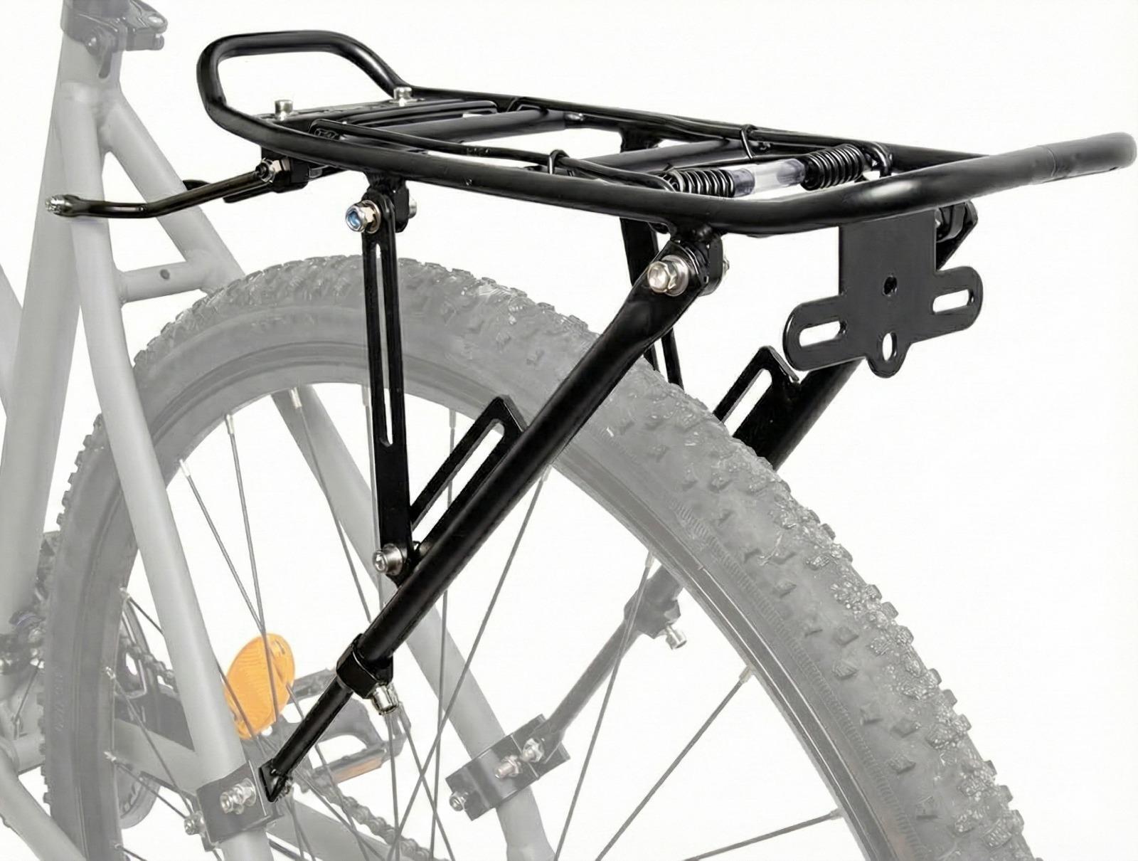 Portapacchi Bici Universale Alluminio Regolabile 20" - 29" Gravel Nero Biciclett 2/7