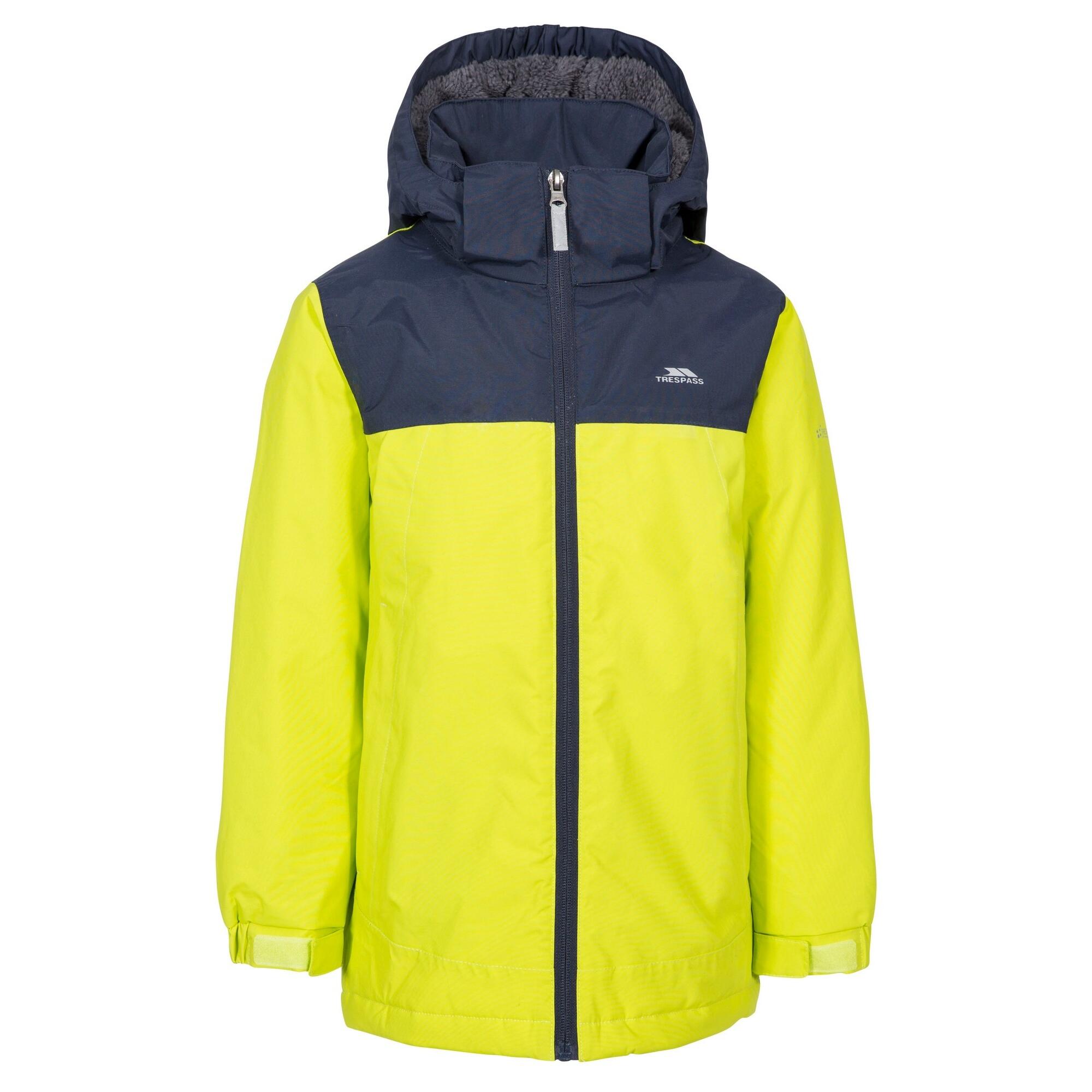 MIKAEL Boy's waterproof jacket (Fluorescent green)