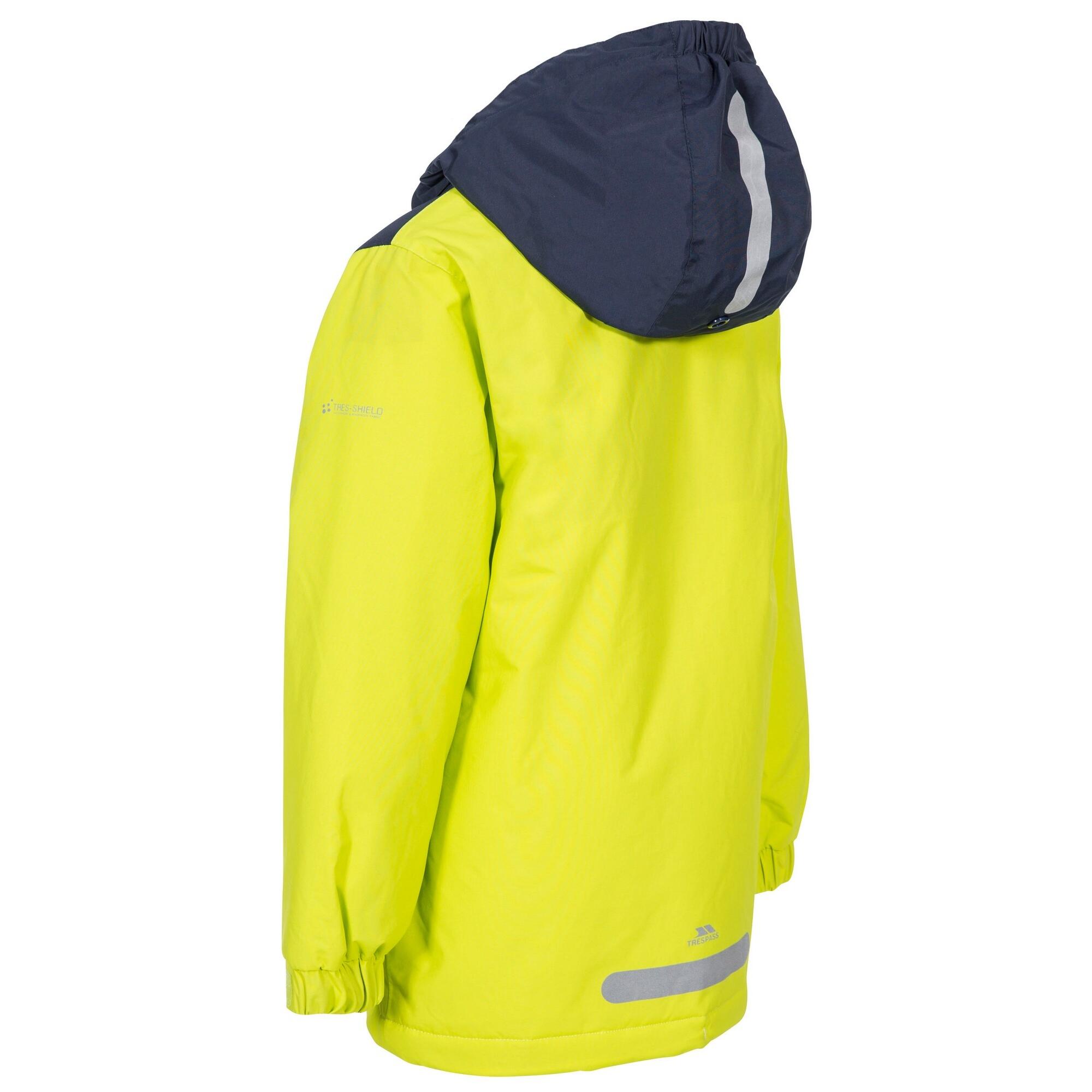 MIKAEL Boy's waterproof jacket (Fluorescent green)