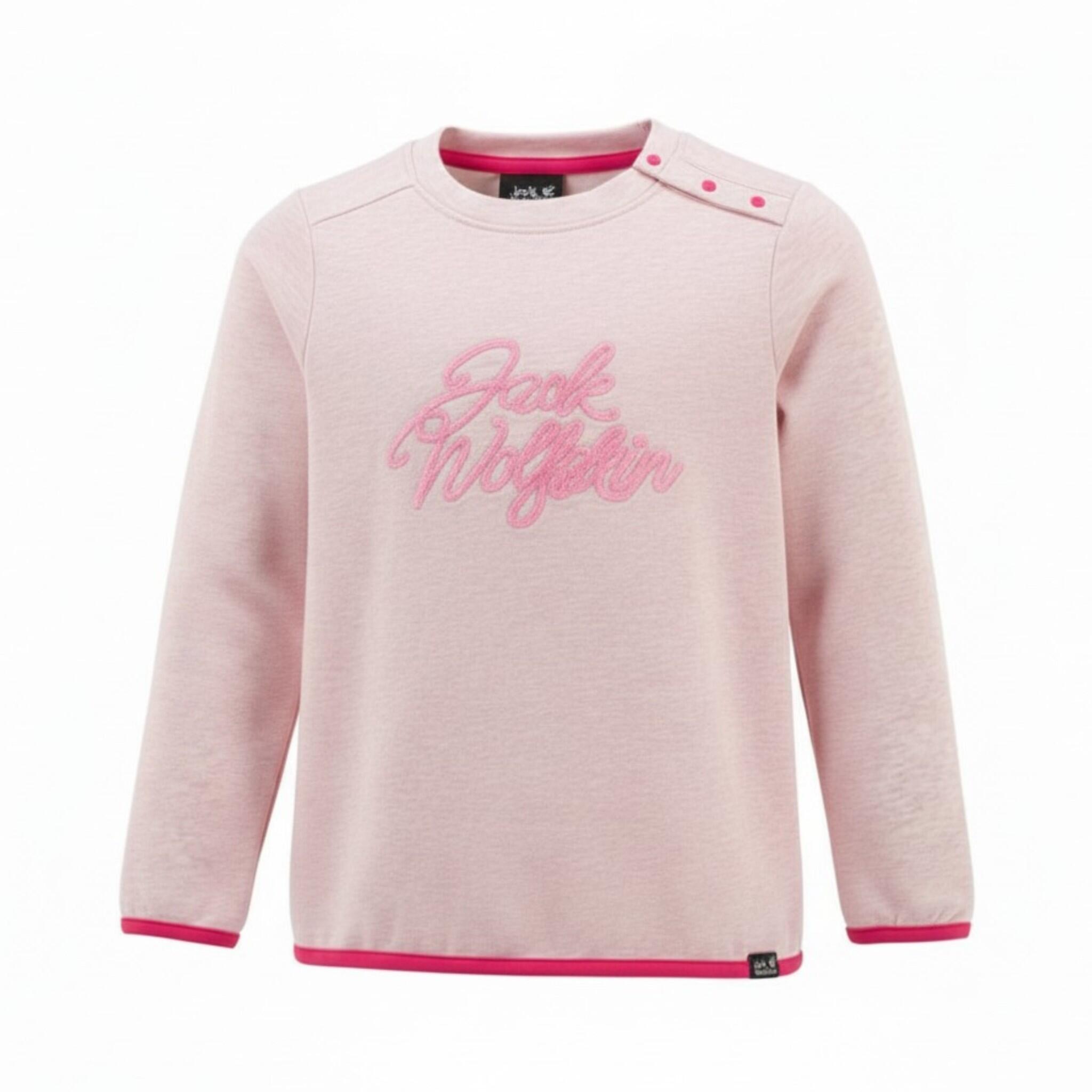 Sweatshirt Midlayer Crewneck Terrie Kinder Sweatshirt Pullover in Rosa 1/2