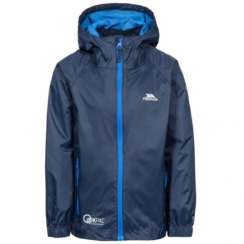 Qikpac Verstaubare Jacke Kinder Marineblau