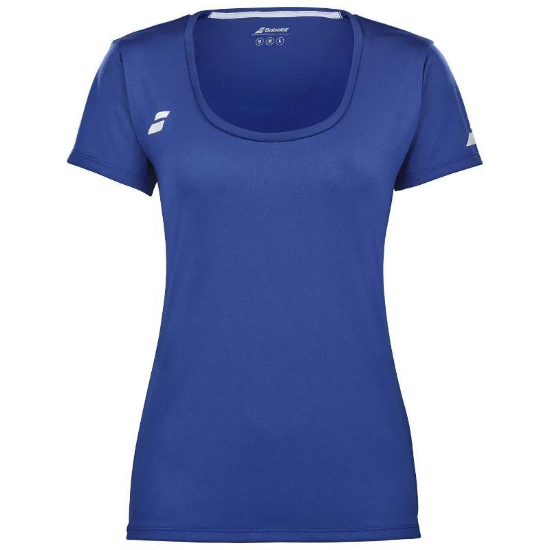 Camiseta Babolat Play Capsleeve Azul Blanco Junior 4/5