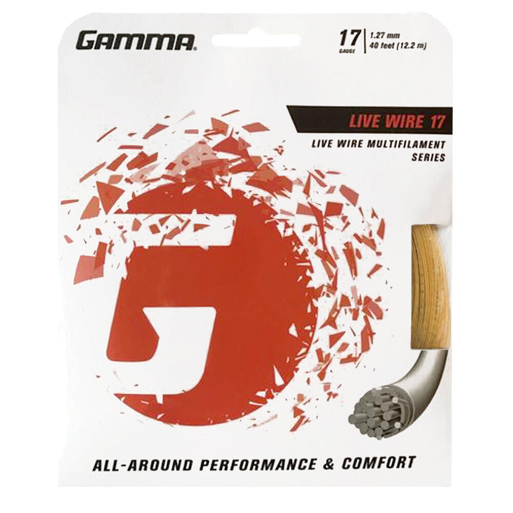 Gamma Tennissaite Live Wire 12,2 m Set 17 (1.27 mm) 1/2