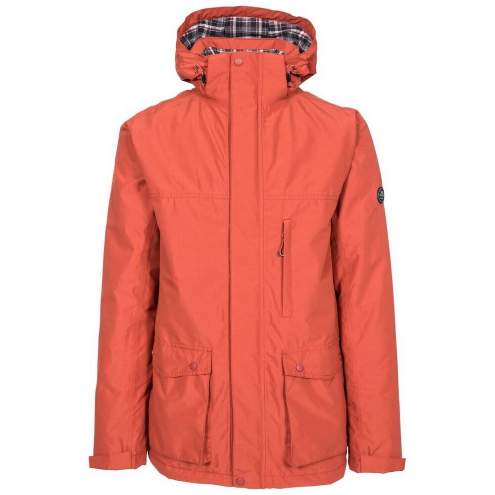 VAUXELLY Men's Waterproof Jacket (Dark Red)