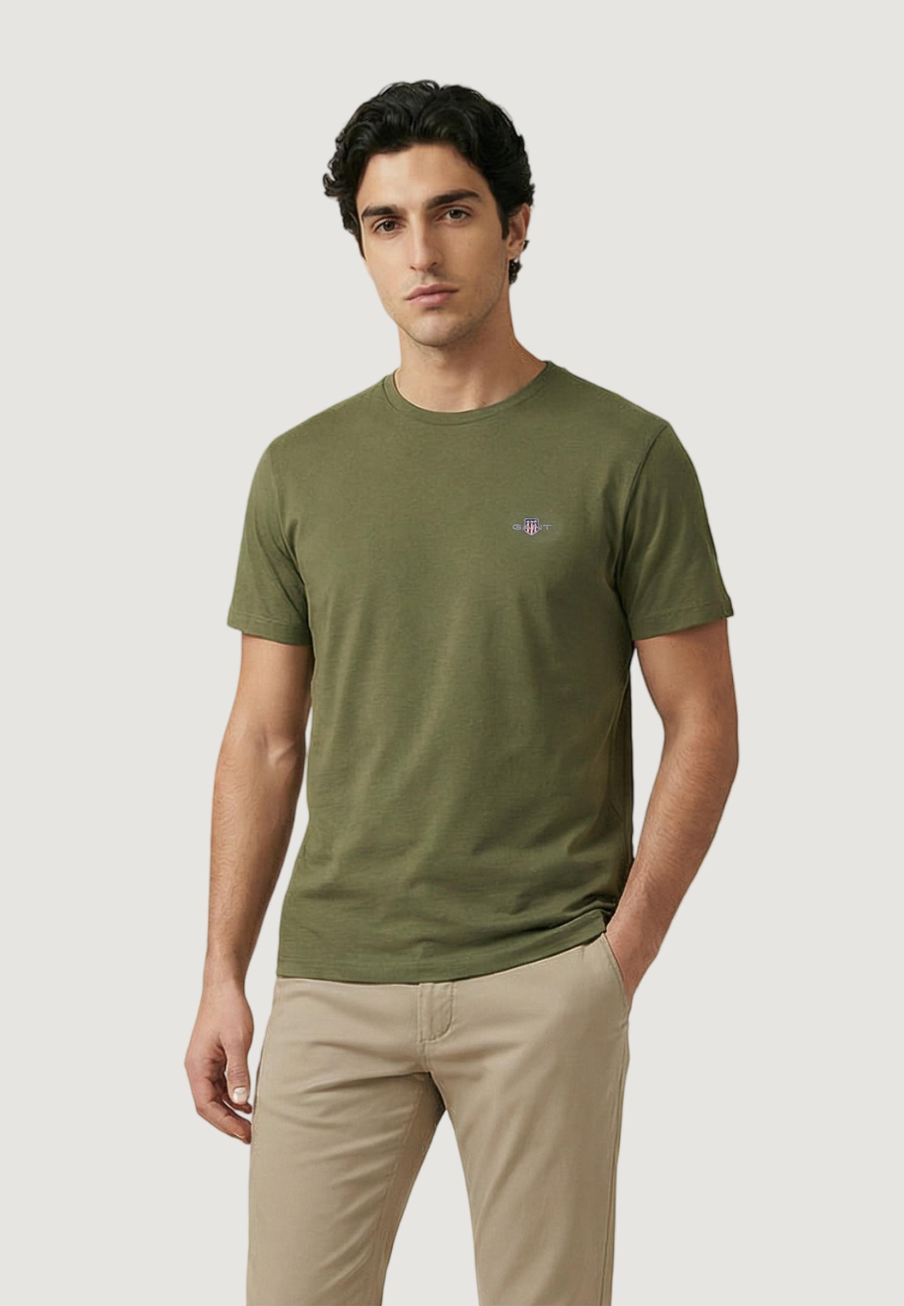 GANT - T-shirt à petit logo - Vert