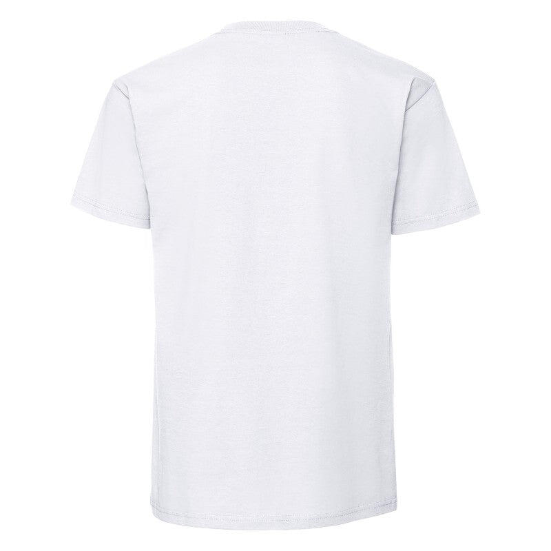 Camiseta Fruit Of The Loom Iconic 195 Premium Tees adulto azul, 100% algodón 3/7