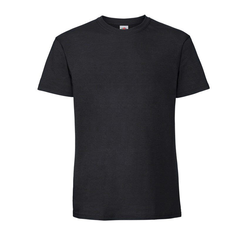 Camiseta Fruit Of The Loom Iconic 195 Premium Tees adulto azul, 100% algodón 7/7