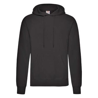 Fruit of the loom klassieke hoodie zwart