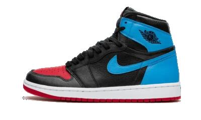 Schoenen - basketbal - air jordan 1 high og unc - donkerblauw/wit