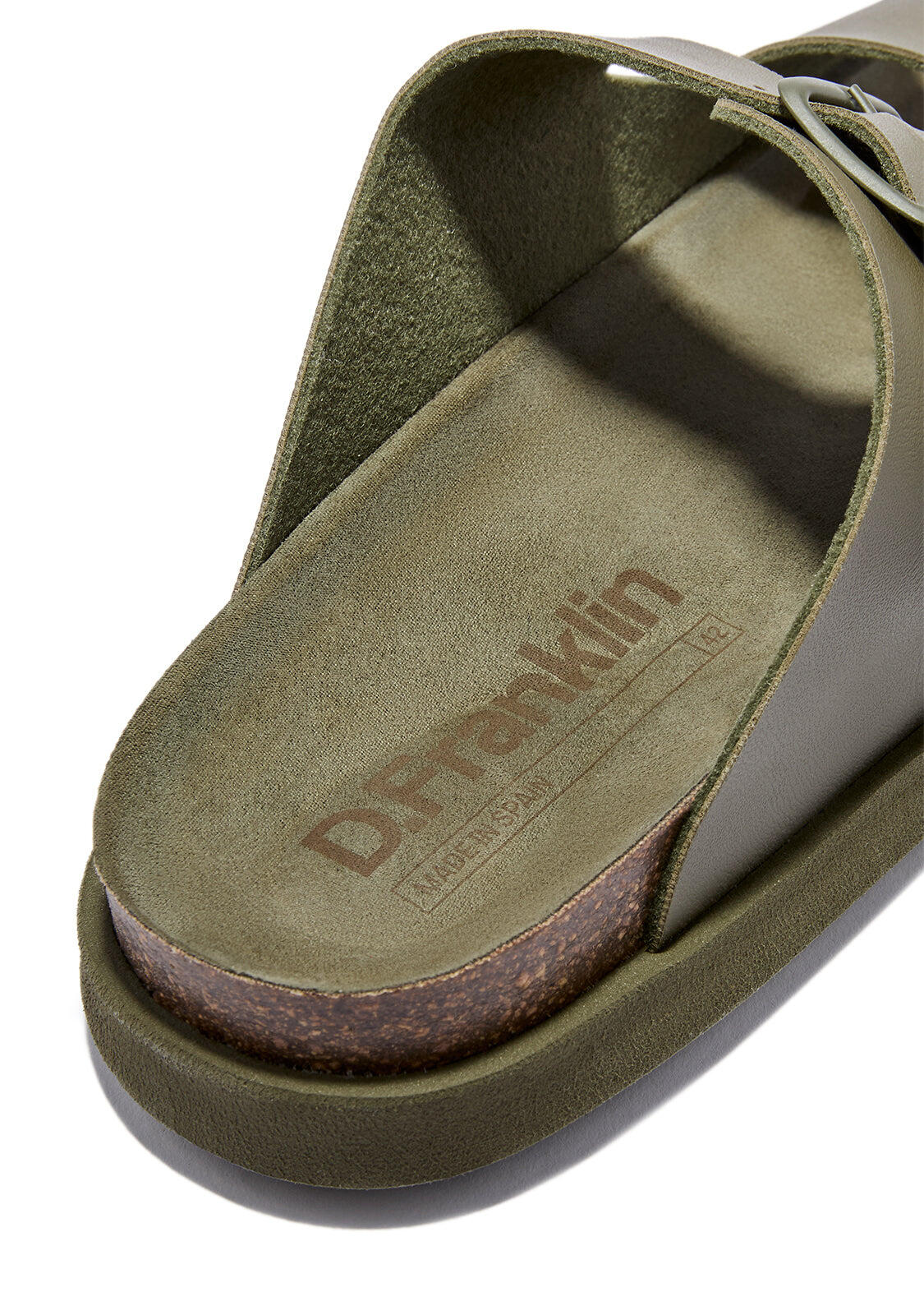 Sandalias de Hombre Cierre Hebilla en Caqui  Vibe Champion 3/4
