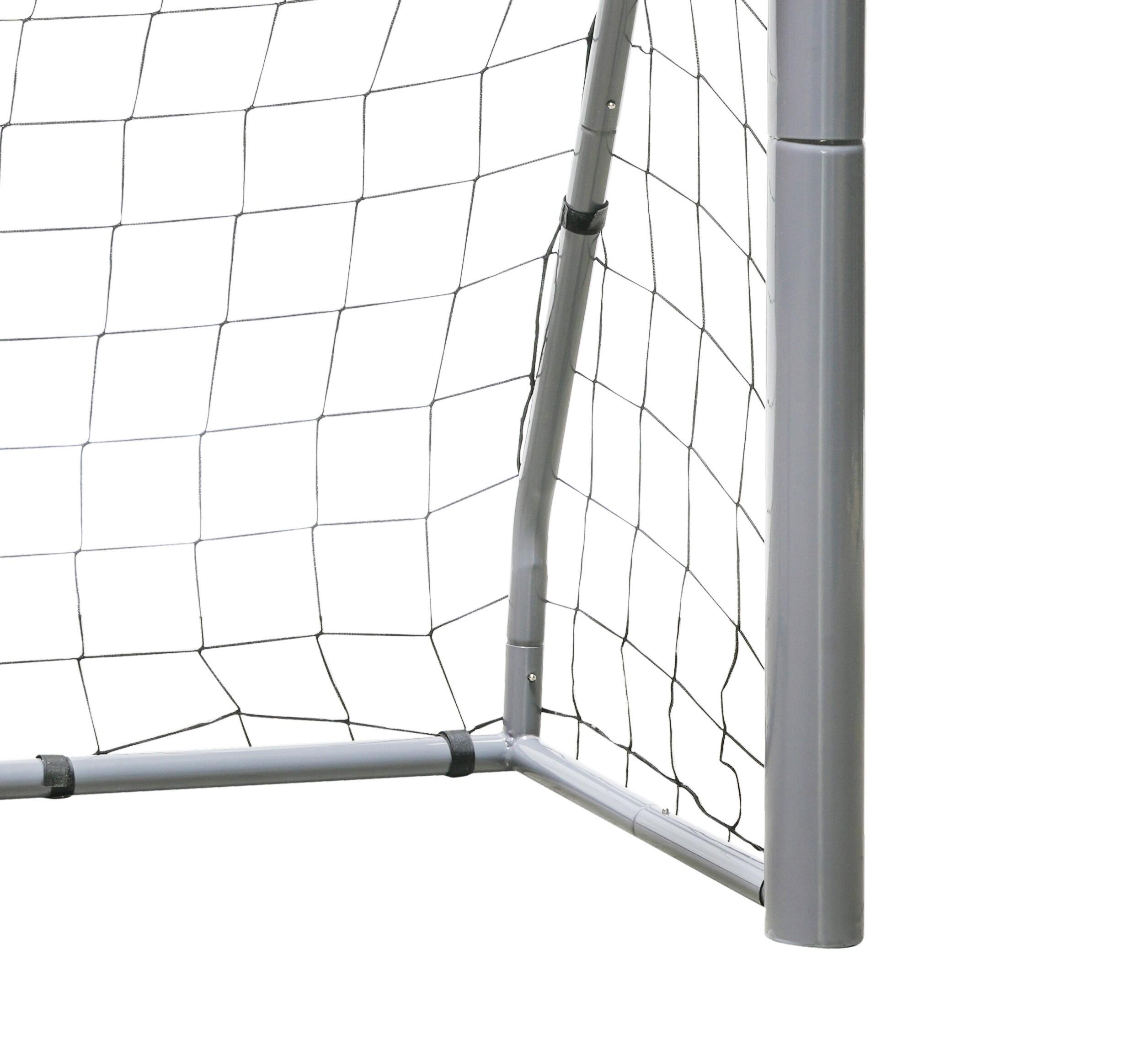 Porta da calcio acciaio resistente alle intemperie 120 grigio 3/4