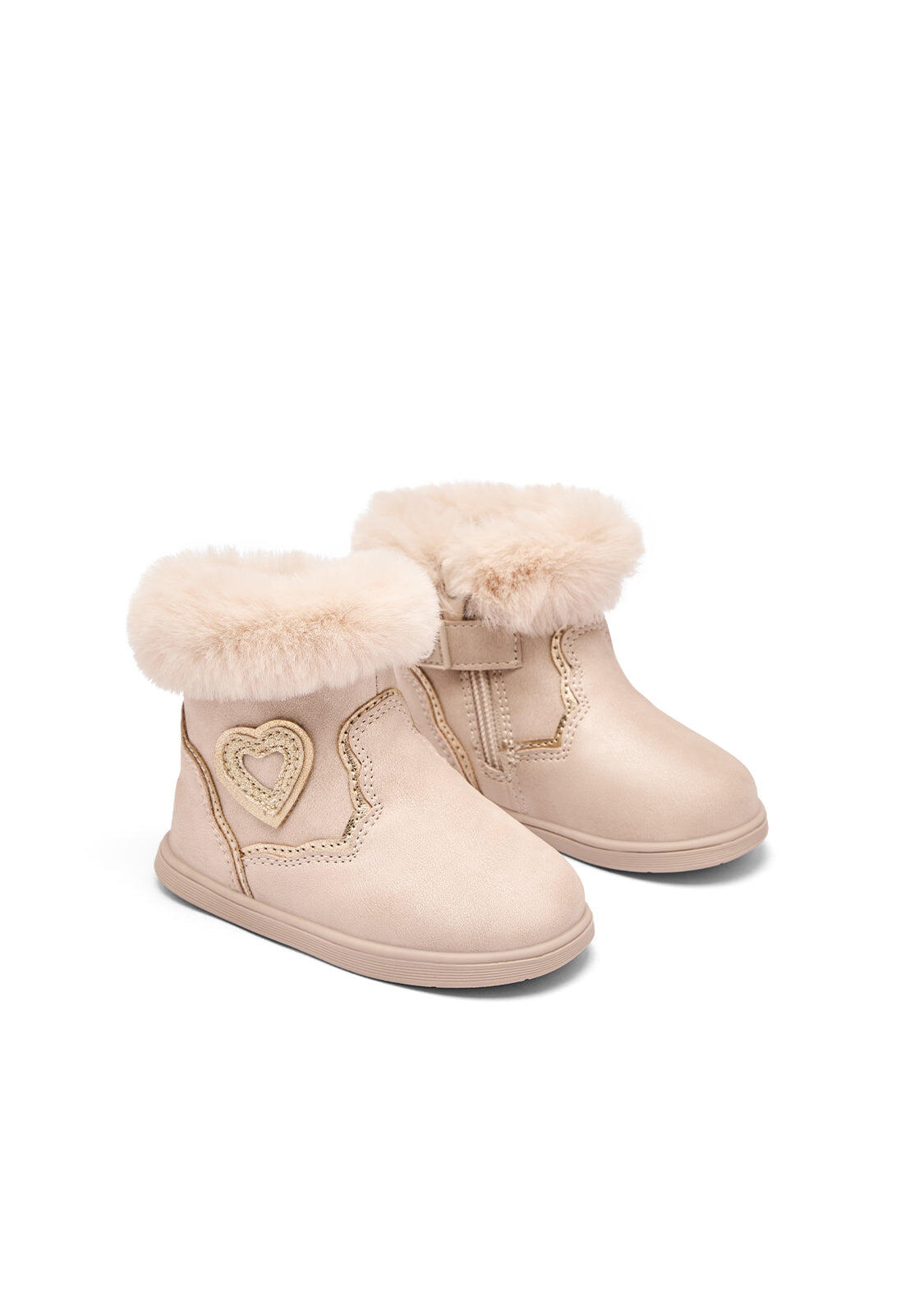Botas de Bebés Diseño Respetuoso Estampado Corazón 2/4
