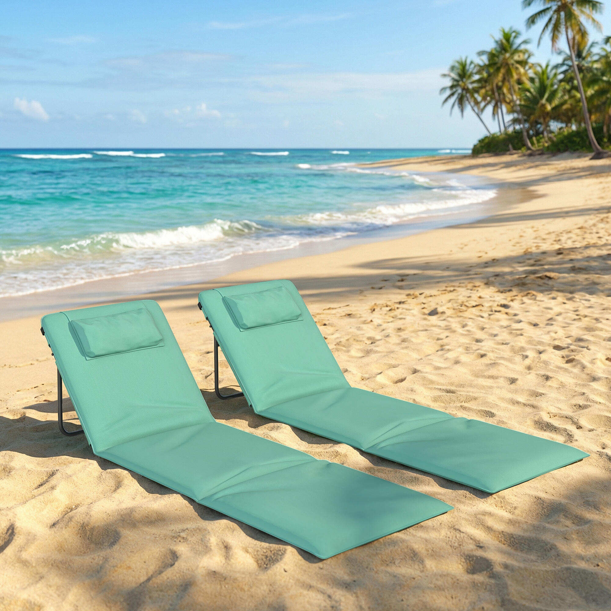 Esteiras de Praia Outsunny Verde 2/5