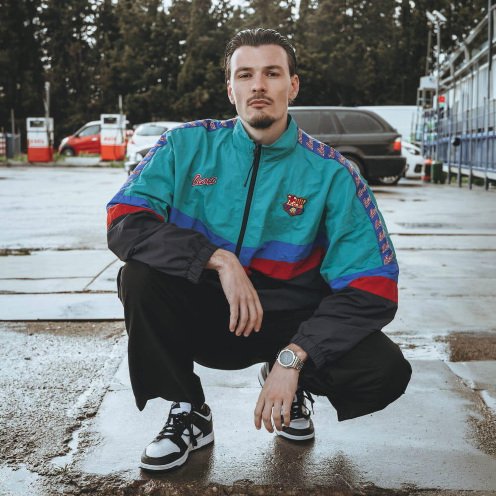 Veste rétro - Homme - FC Barcelone - Vert 2/6