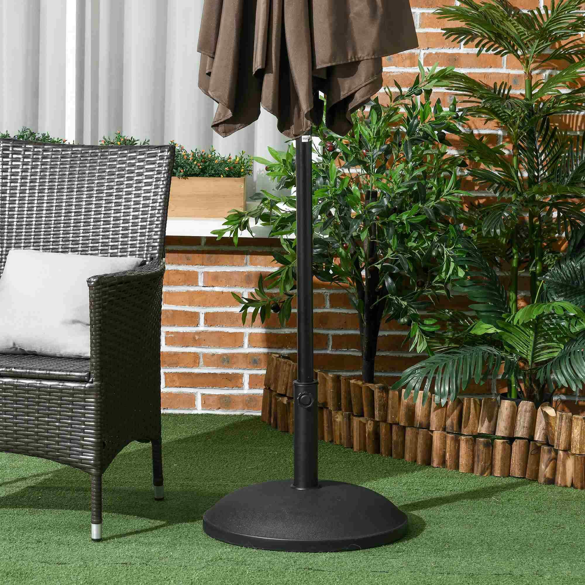 Base para Chapéu de Sol Outsunny Preto 5/5