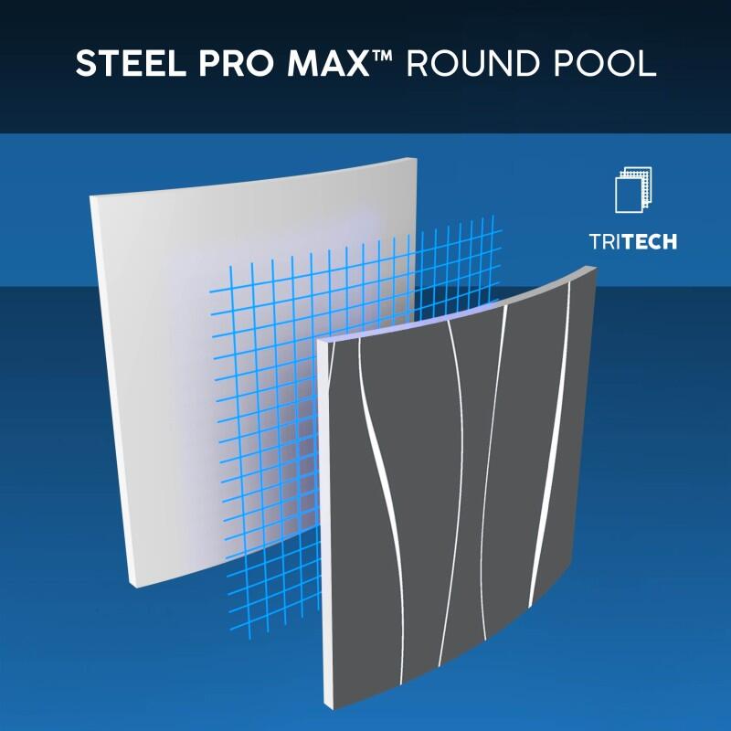 Bestway Piscine hors sol ronde Steel Pro MAX Solo Pool 457 x 107 cm Bestway 5/6