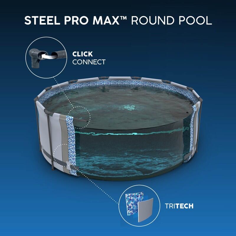 Bestway Piscine hors sol ronde Steel Pro MAX Solo Pool 457 x 107 cm Bestway 4/6