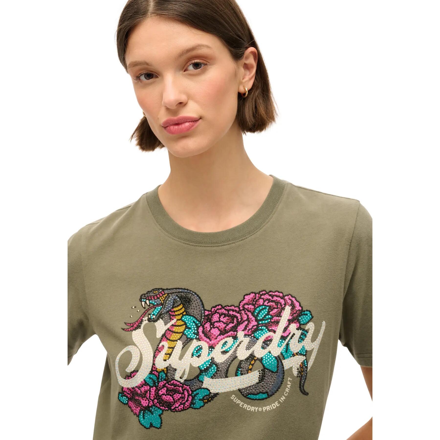 T-shirt décontracté femme Superdry Tattoo Script 5/6