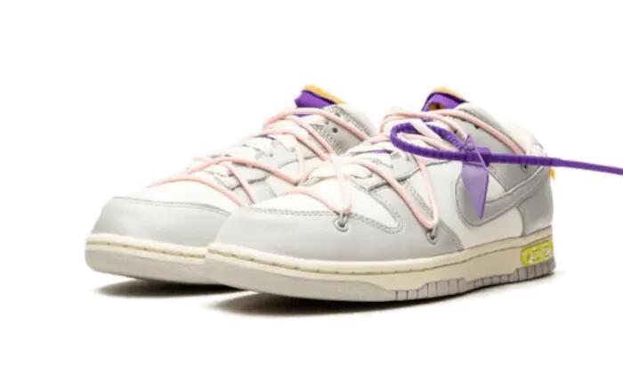 Unisex - Lifestyle - Schuhe - Dunk Low Off-White Lot 24 - Weiß/Grau 2/4
