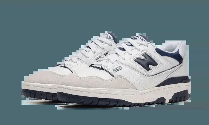 Scarpe - Basket - Unisex - Basse, pelle e mesh - New Balance 550 - Blu navy 2/6