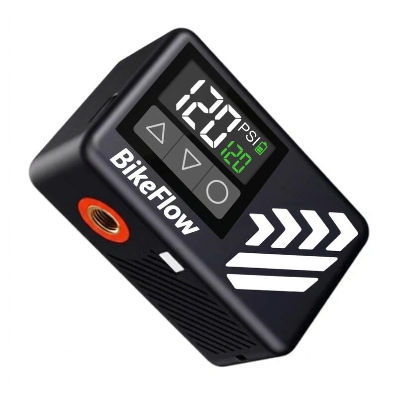 Mini pompă electrică bicicletă/compresor 120 PSI Presta/Schrader–Afișaj-108g