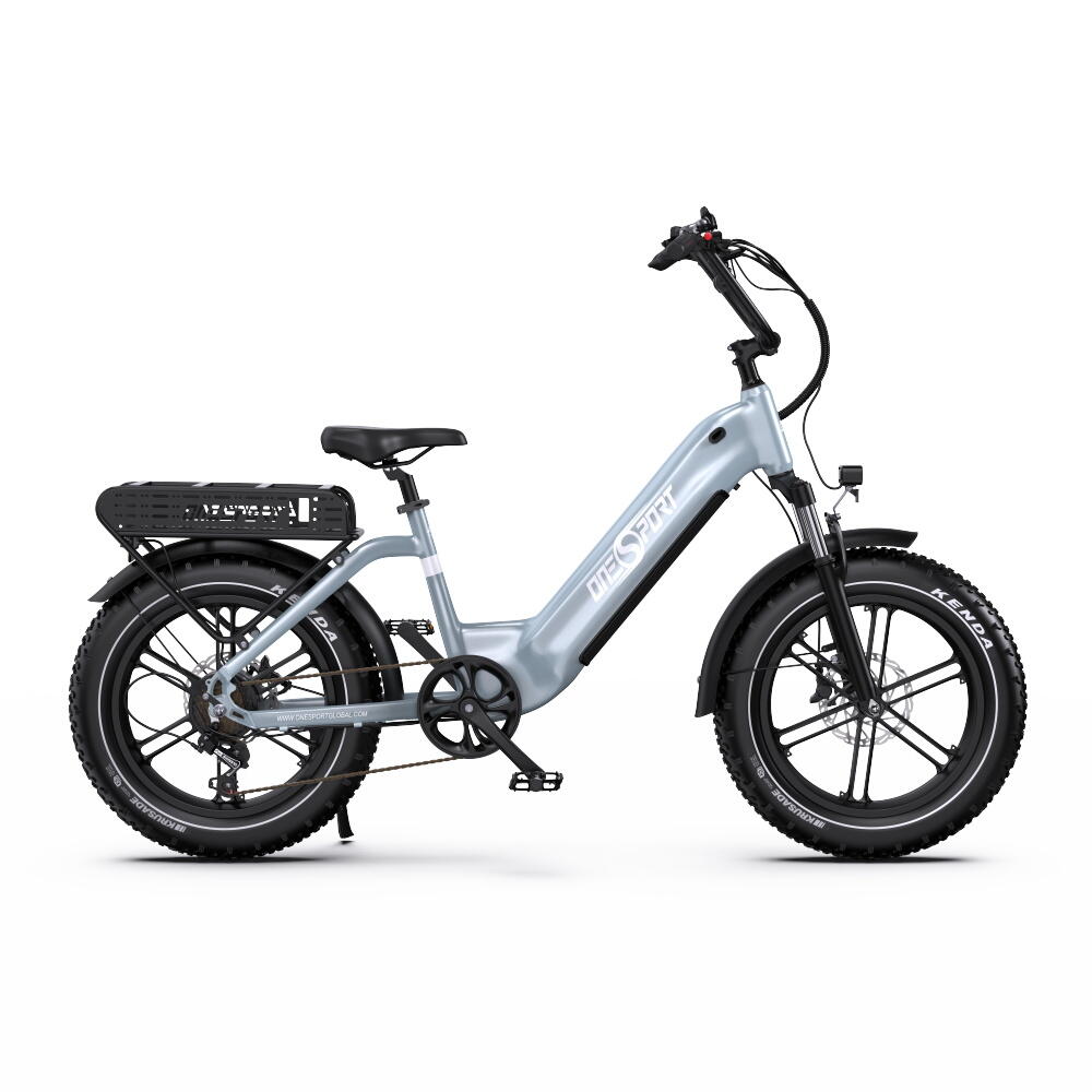 Bicicleta elétrica ONESPORT OT08, pneus largos, Shimano, travões hidráulicos 2/6