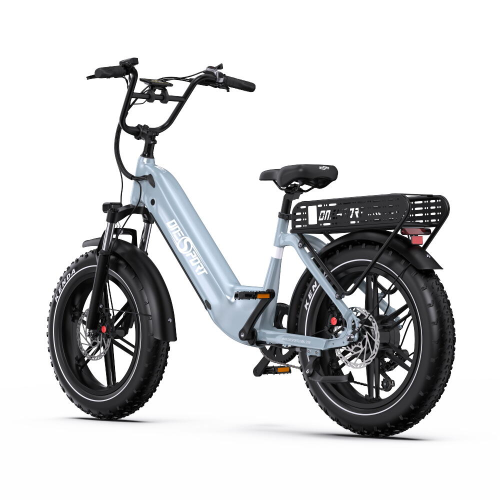 Bicicleta elétrica ONESPORT OT08, pneus largos, Shimano, travões hidráulicos 5/6