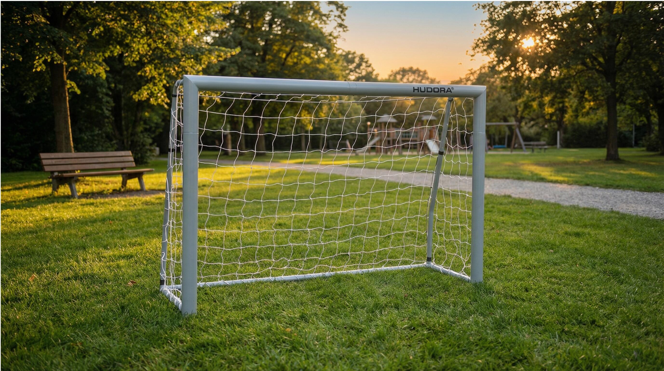 Porta da calcio acciaio resistente alle intemperie 180 grigio 4/4