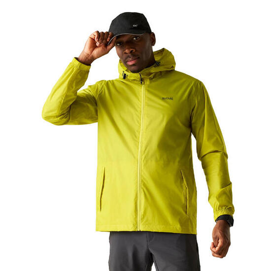 Veste Imperméable Unie À Capuche PACK IT Homme (Jaune Foncé)