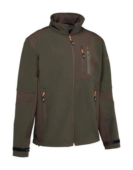 Blouson De Chasse Softshell Percussion Marron-M