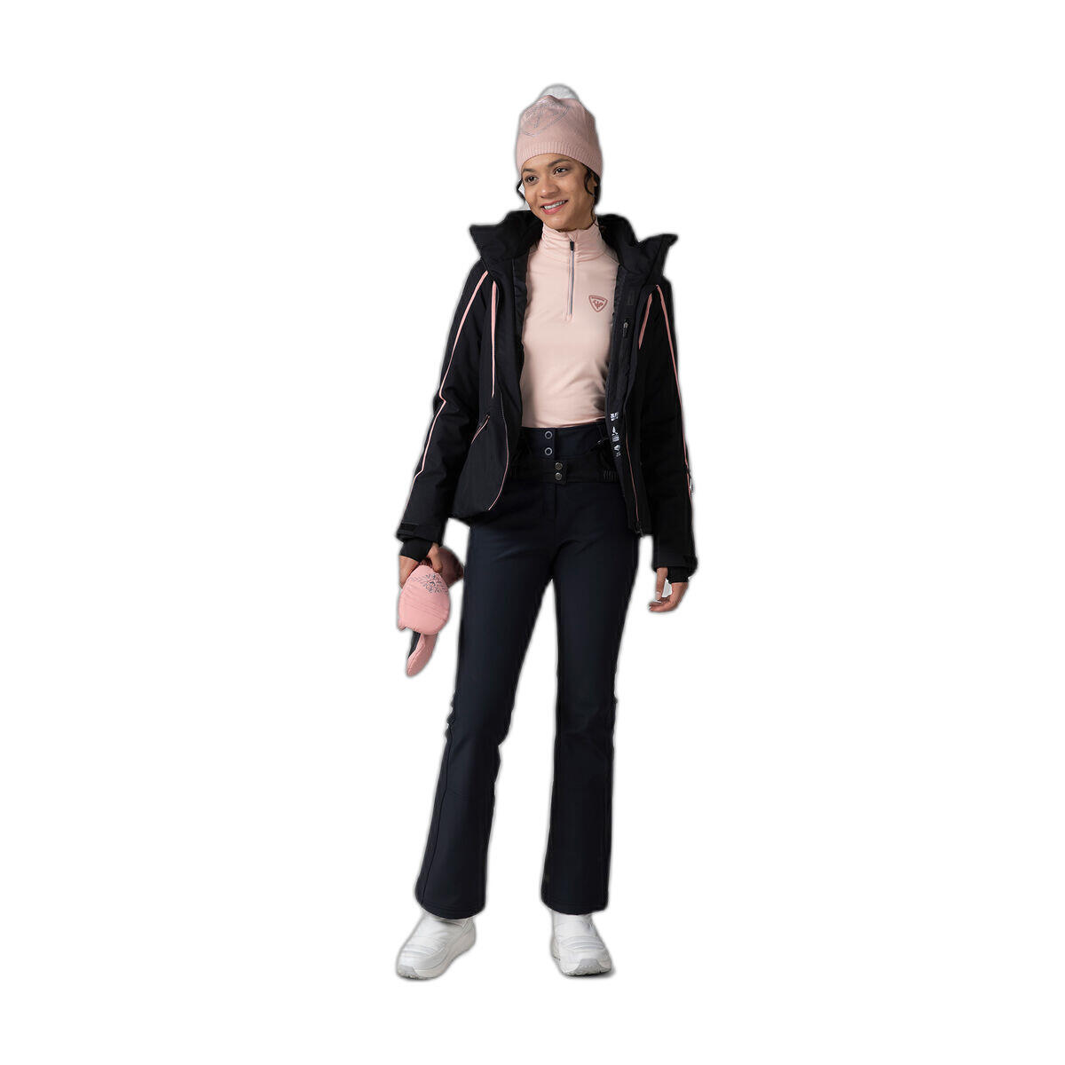 Maglione a collo alto classico con zip 1/2 donna Rossignol 2/5