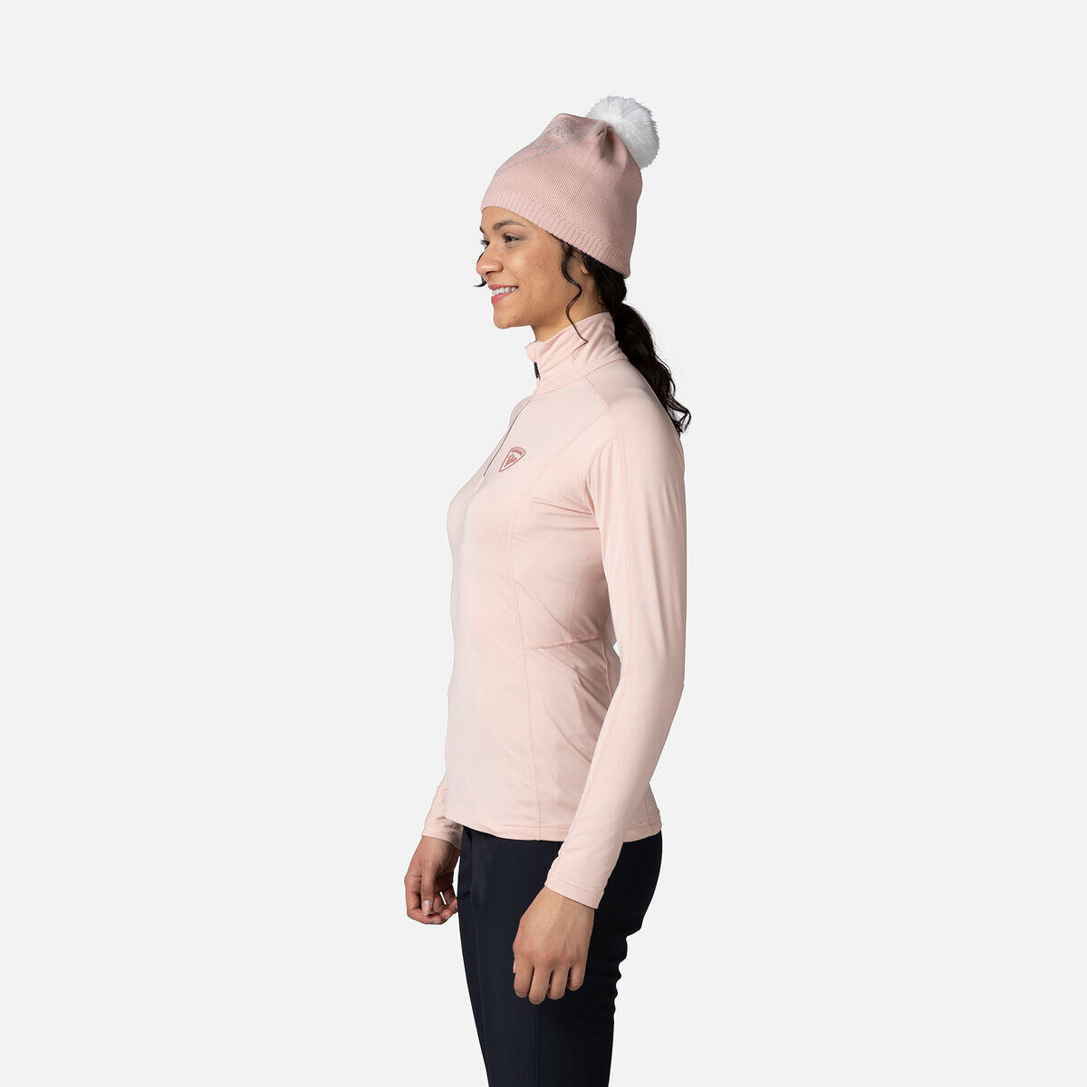 Maglione a collo alto classico con zip 1/2 donna Rossignol 4/5