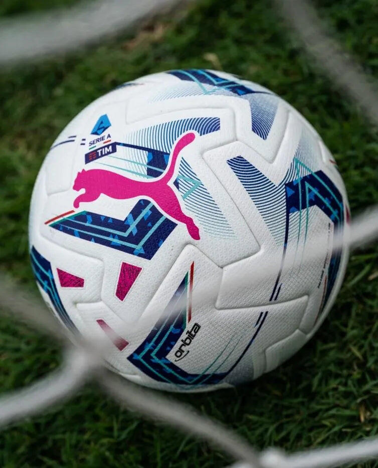 Ballon Puma Orbita Serie A - FIFA Quality Pro - blanc et bleu 3/3