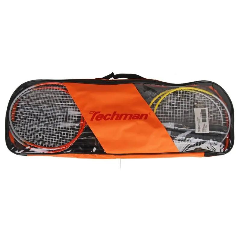 Set badminton TECHMAN B230: 4 rachete, fileu cu stalpi, 2 fluturasi 3/5