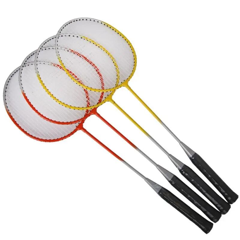 Set badminton TECHMAN B230: 4 rachete, fileu cu stalpi, 2 fluturasi 2/5