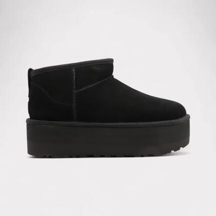 Chaussures - casual - femme - suède - ultra mini - noir