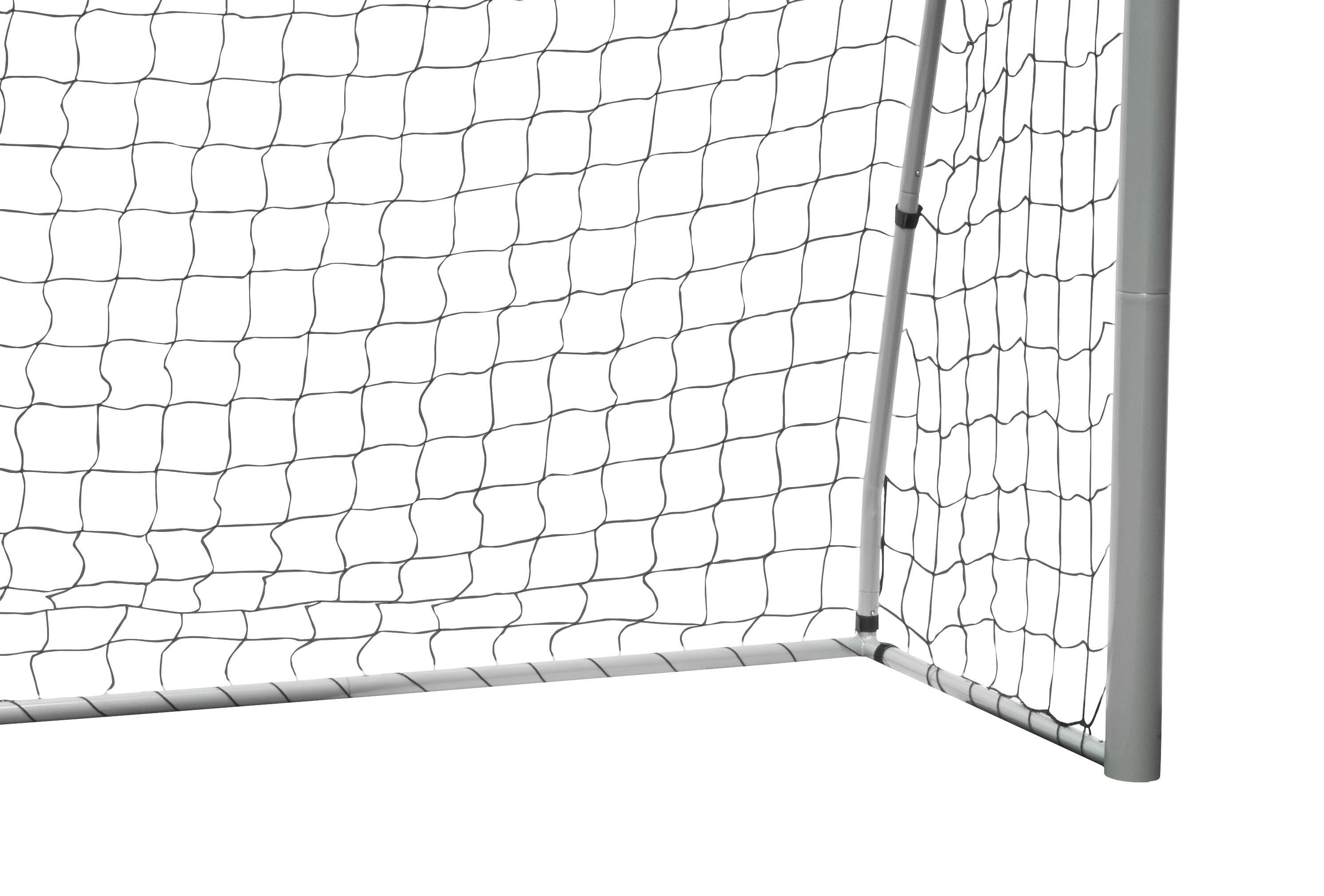KESSER Porta Da Calcio 240x85x160 Cm Con Rete Resistente E Telaio In Acciaio - Inclusa Pompa E Pioli - All Weather - 2