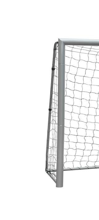 But de football acier résistant aux intempéries 240 gris 2/4