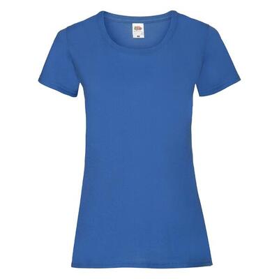 Fruit of the loom valueweight dames t-shirt blauw