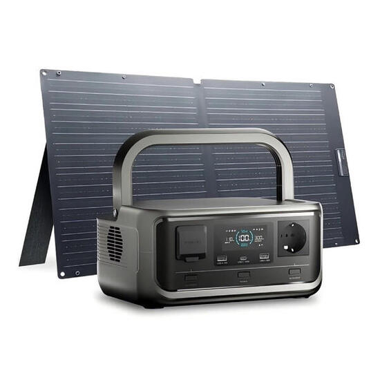 ALLPOWERS P300 + SE100 Solargenerator-Set – 300W tragbare Powerstation