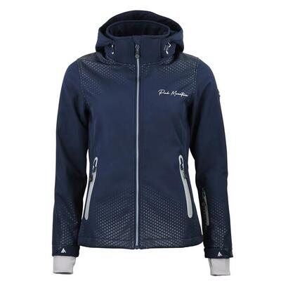 Dames fleece vest met capuchon en ritssluiting peak mountain softshell