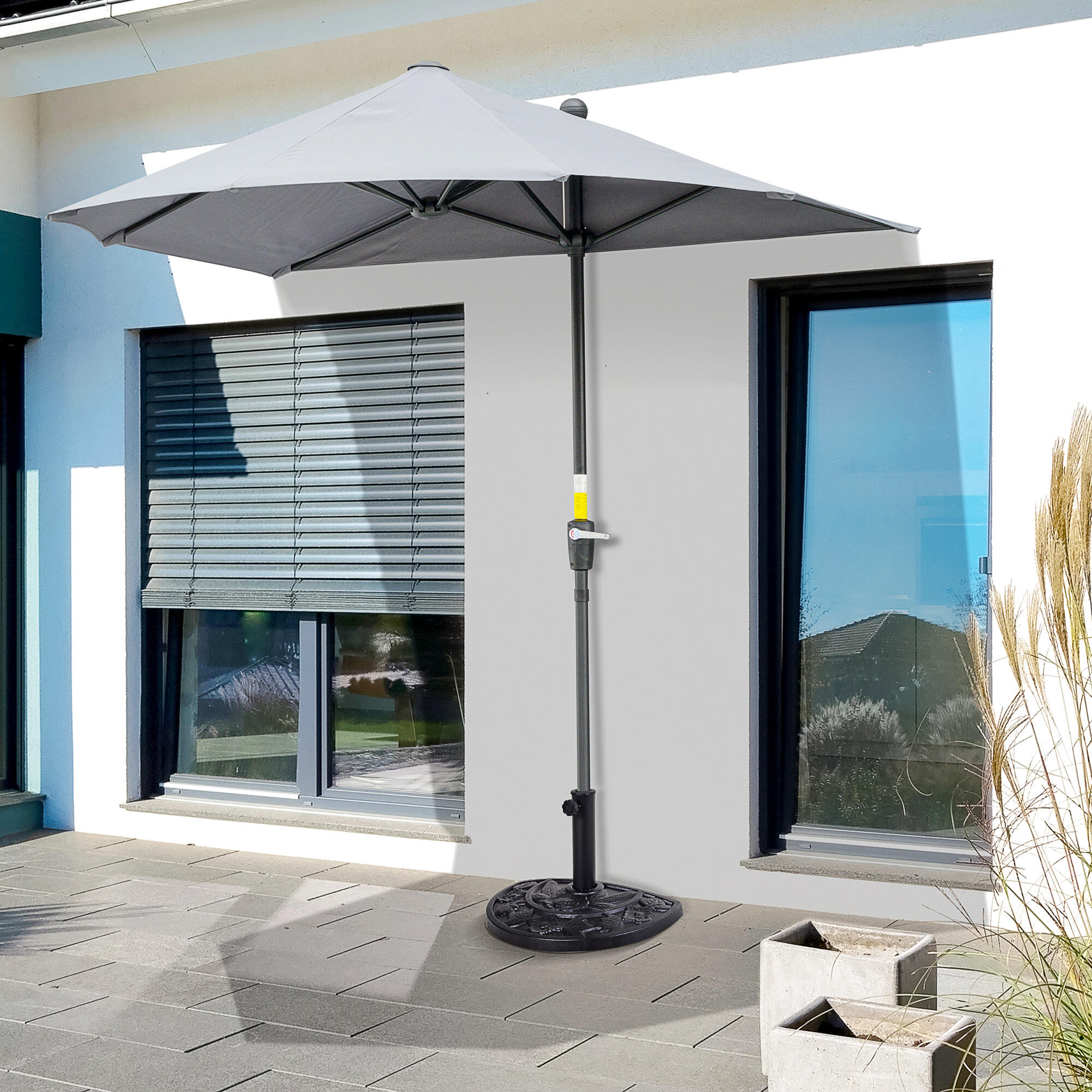 Base de Guarda-Sol Outsunny Preto 2/5